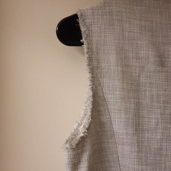 NWT, Rebecca Taylor Grey Slub Suiting Dress - Picture 9 of 13